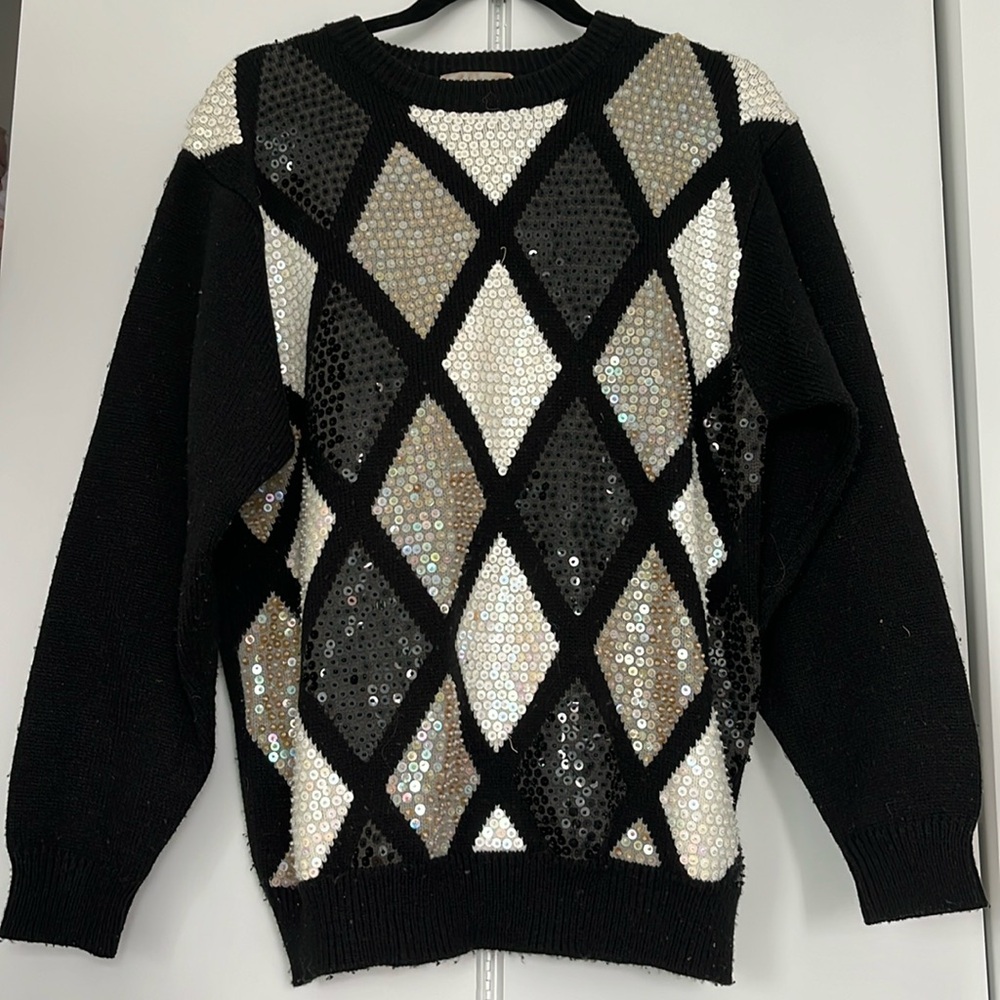 Vintage sequin Alfred Dunner sweater